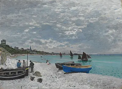 The Beach at Sainte-Adresse (1867) Claude Monet